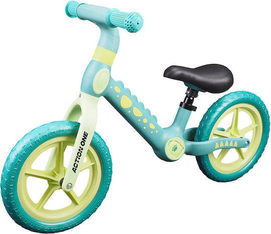 Bicicletă de Echilibru pentru Copii Action One Spiky 12 Inch Verde
