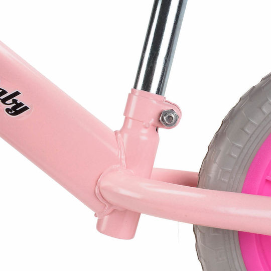 Action One Kids Balance Bike Happy Baby 12 Inch Pink