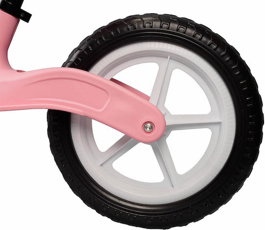 Bicicletă de echilibru pentru copii Action One cu lumini și muzică, 12 inch, roz