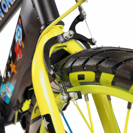 Action One 14" Kids Bicycle City Chameleon Neon Green