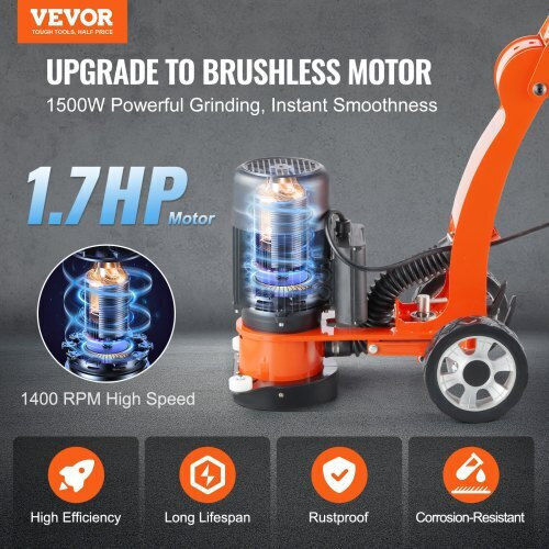 Polizor de Pardoseală Vevor 7" 2.0hp Reglabil Hntsgjjs13002s4zdv2