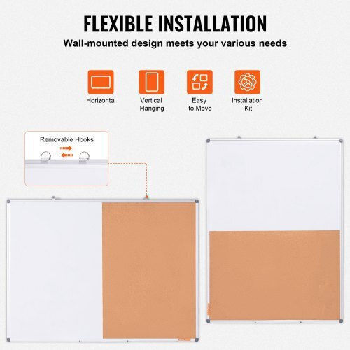 Vevor Notice Board Cork 121.92x91.44cm