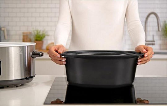 Crock-Pot Електрическа тенджера 210W с Капацитет 3.5лт Сребрист