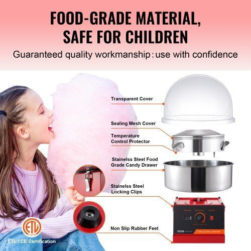 Vevor Commercial Cotton Candy Machine 1000W