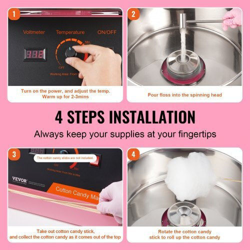 Vevor Commercial Cotton Candy Machine 1000W