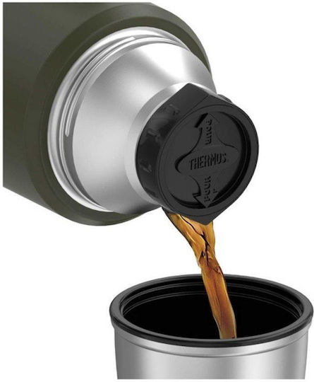 Thermos Μπουκάλι Θερμός Ανοξείδωτο / Πλαστικό 1.2lt Green