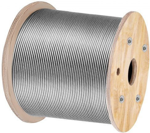 Vevor Stainless Steel Cable 3/16"x1000ft T316 Railings & DIY Applications Gss1x19-4.8mm305mv0