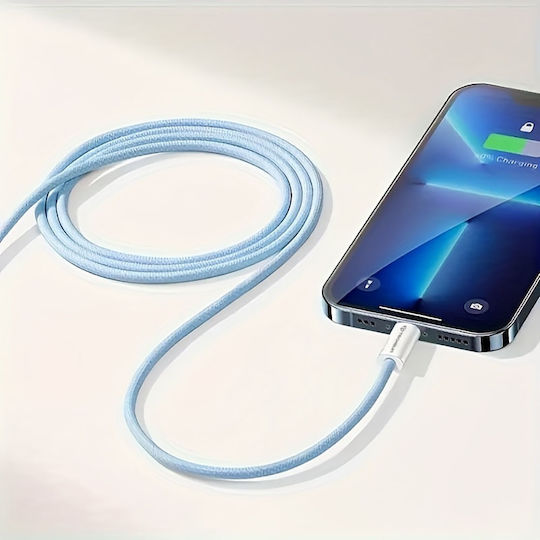 Techsuit Pcb114d USB 2.0 Kabel USB-C männlich - USB-C 60W Blau 1m