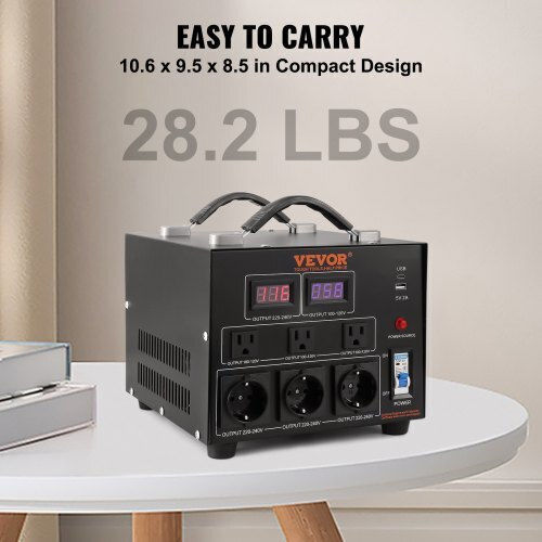 Transformator de tensiune Vevor 5000W pentru sarcini grele, certificat CE Dyzhq110v230vqlpqv2