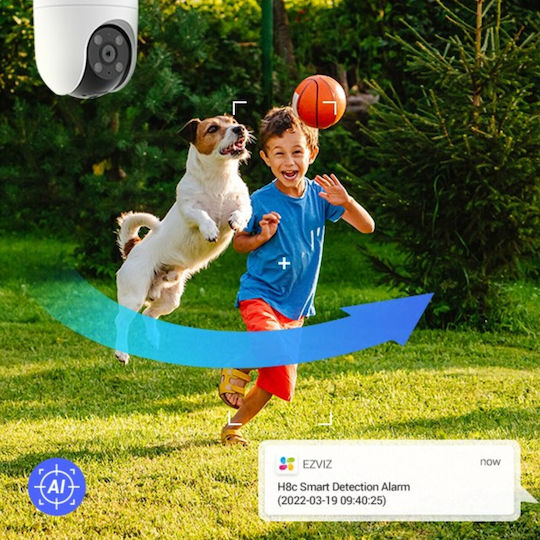 Ezviz CS-H8c IP Κάμερα Παρακολούθησης 4K Αδιάβροχη με Αμφίδρομη Επικοινωνία και Φακό 4mm
