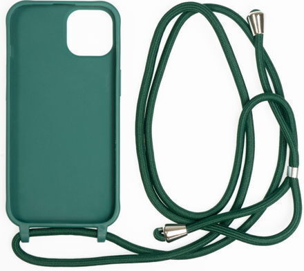 Mobile Origin Back Cover Silicon cu Curea Verde (iPhone 14)