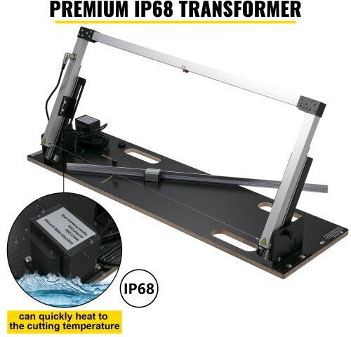 Vevor Tabletop Foam Cutter 42 cm Max Cutting Thickness 112 cm Max Cutting Length Six Heating Wires Pqgjzmso115cmj7vlv2