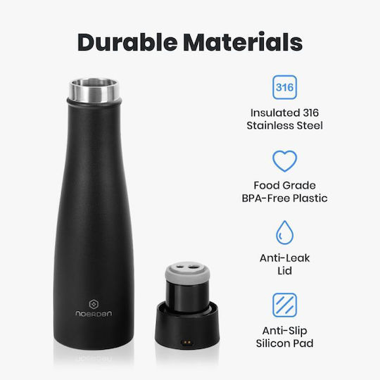 Noerden Liz Bottle Thermos Stainless Steel 350ml Black