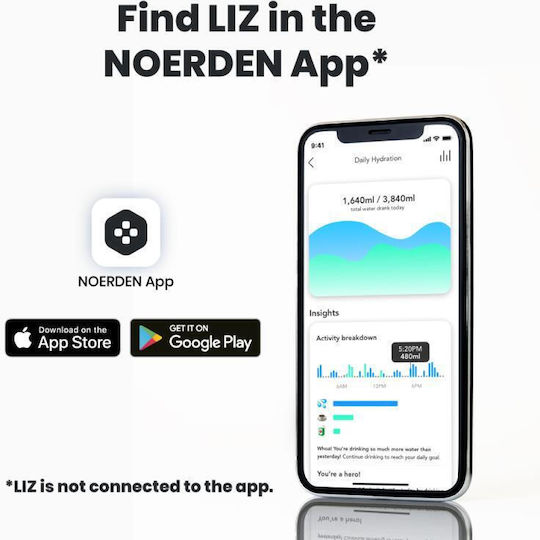 Noerden Liz Μπουκάλι Θερμός Ανοξείδωτο 350ml Ροζ