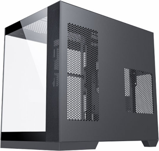 Serioux Shadow Gaming Midi Tower Κουτί Υπολογιστή με Πλαϊνό Παράθυρο και RGB Φωτισμό Μαύρο