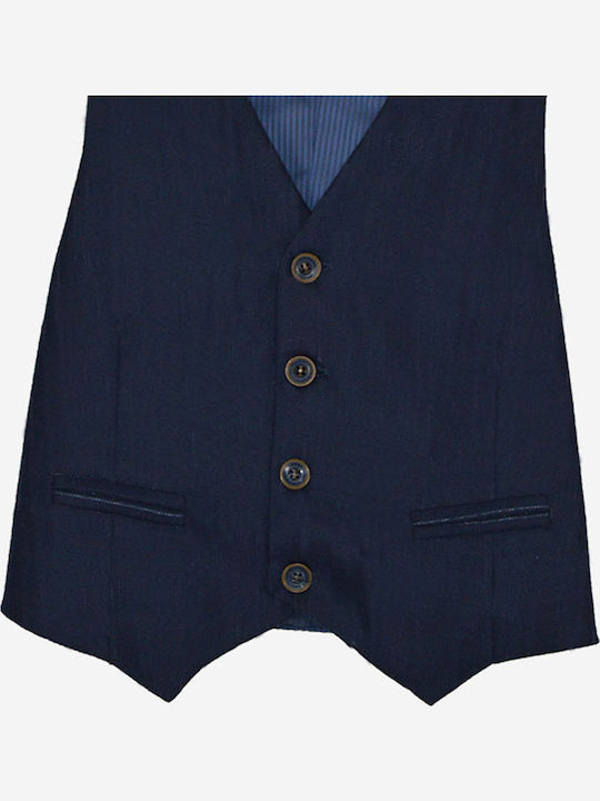 Kinderveste Baumwolle Navy