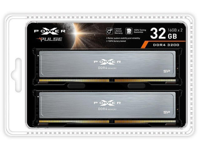 Silicon Power XPower Pulse DDR4 32GB RAM με 2x16GB Modules και Ταχύτητα 3200 για Desktop