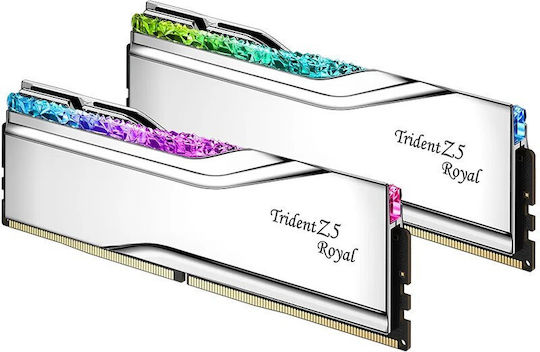 G.Skill Trident Z5 Royal RGB DDR5 32GB RAM with 2x16GB Modules and Speed 7600 for Desktop