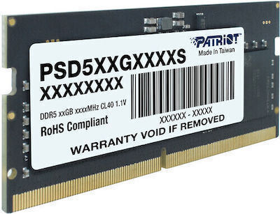 Patriot Signature 32GB DDR5 RAM с Скорост 5600 за Настолен Компютър