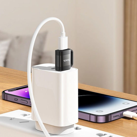 Hoco Μετατροπέας USB-C / USB-A male σε USB-C / USB-A male 1τμχ HOC-628143