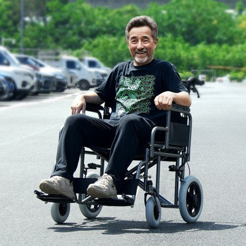 Vevor Vevor Folding Wheelchair 24 Inches 60.96cm Black