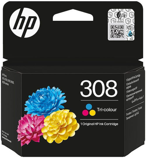 HP 308 Tri-Color Original InkJet Printer Ink Multiple (Color) (7FP20UE)