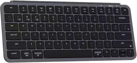 Keychron B1 Pro B1P-K1 Безжична Bluetooth Клавиатура Английски US Съвместима с Mac Сива