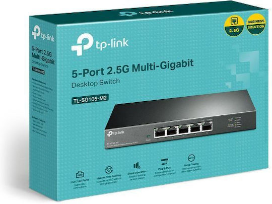 TP-LINK TL-SG105-M2 Unmanaged L2 Switch with 5 Ethernet Ports