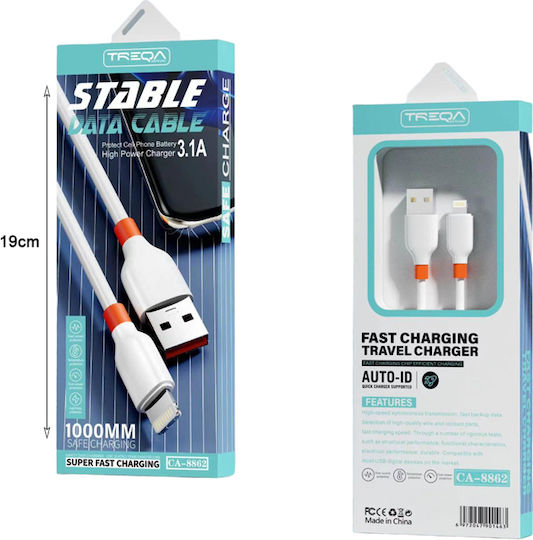 Treqa USB-A to Lightning Cable 1m (CA-8862)