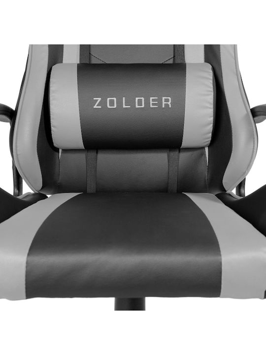 Platinet Varr Zolder Καρέκλα Gaming Δερματίνης Μαύρο / Γκρι