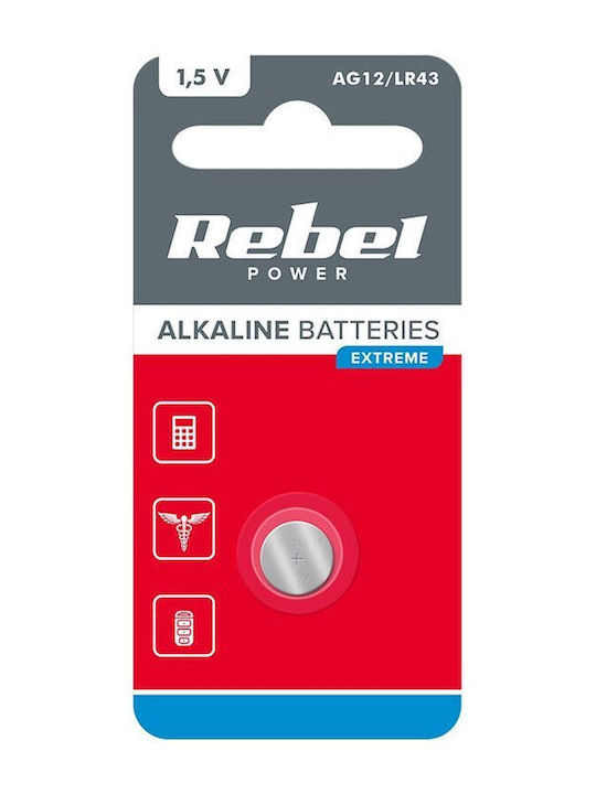 Rebel Extreme Li Battery Size Ag12 Lr43 1.5v