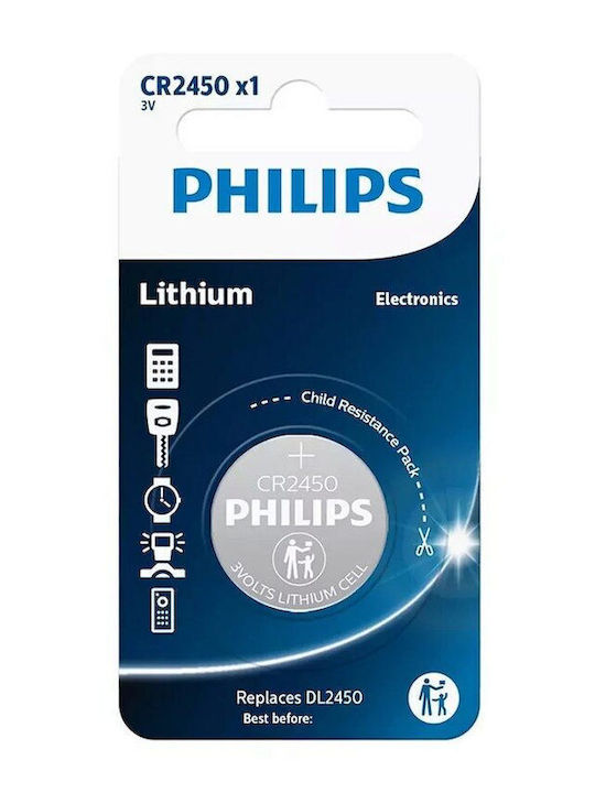 Philips Cr2450 Lithium Battery