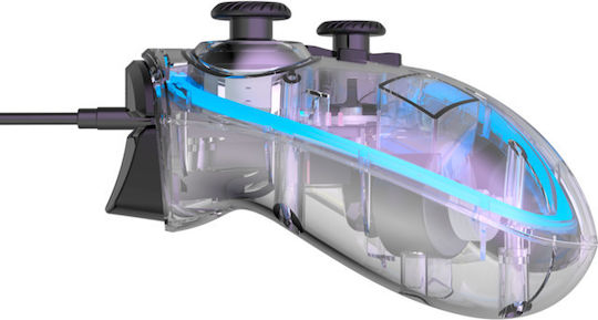 Canyon CND-GP02 Verkabelter Gamepad für Android / PC / PS3 / Switch Transparent