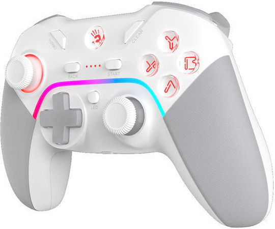 A4Tech Bloody GPW70 Ασύρματο Gamepad για PC / PS3 Λευκό