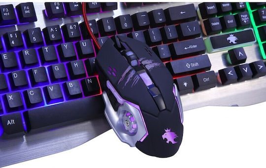 ForMe ForMe WT-193 Wild Tiger RGB Gaming Ποντίκι 3200 DPI Ασημί