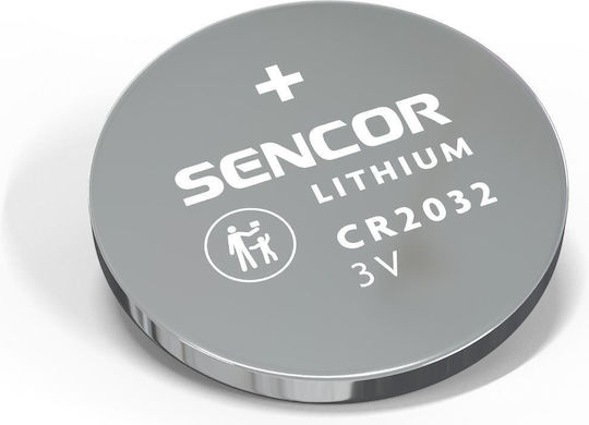 Sencor Μπαταρία Λιθίου Ρολογιών CR2032 3V 1τμχ