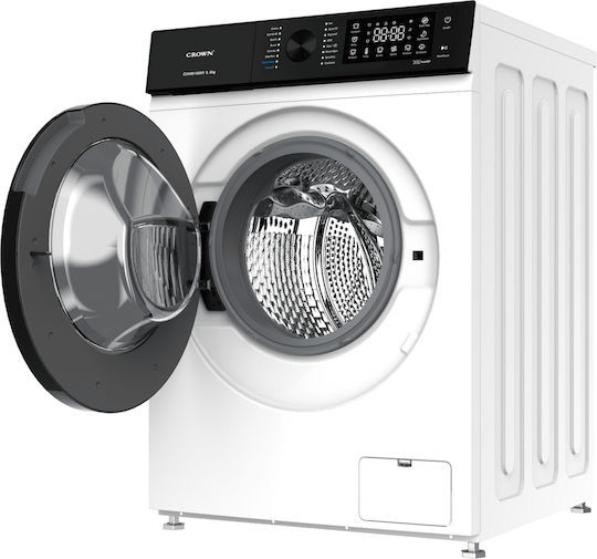 Crown Mașină de Spălat Rufe 8kg cu Tehnologie cu Abur 1400 Rotiri CWM81400W