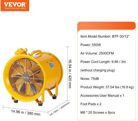 Vevor Industrial 304.8mm