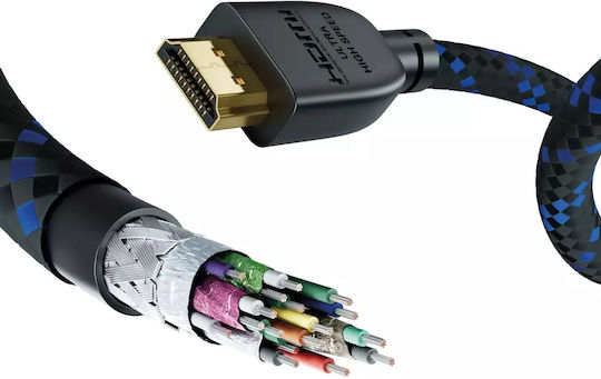 Inakustik HDMI 2.1 Ultra High Speed 48Gbps 4K 120Hz HDR VRR Cable HDMI Male - HDMI Male 3m Black
