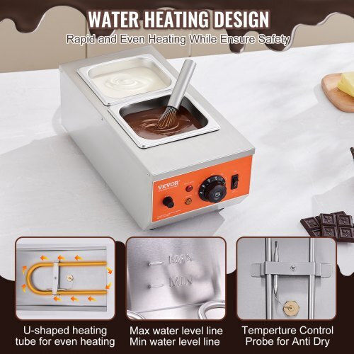 Vevor Chocolate Machine 9 Lbs 2 Tanks Qklr9800w3042ckx1v2
