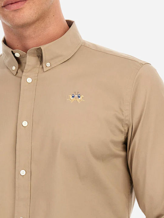 Langärmlig Hemd Beige