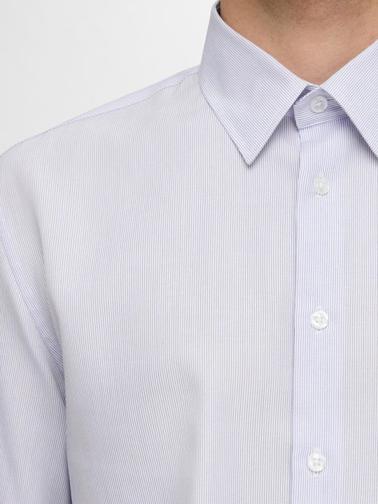 Selected Long-sleeved Shirt Striped White