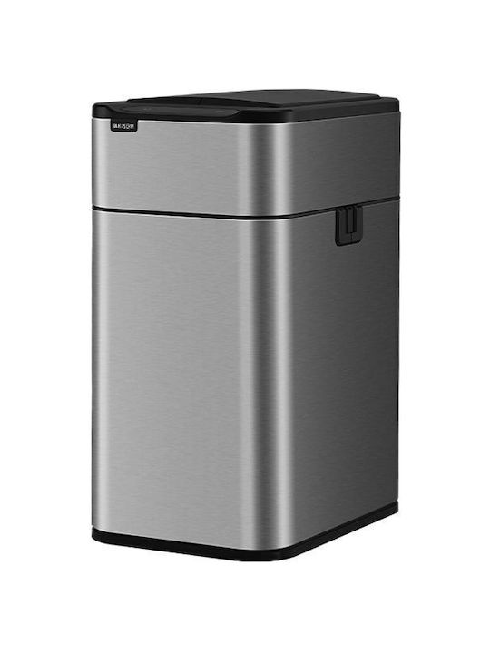 Delta Cleaning Inox Καλαθάκι Μπάνιου 30lt Ασημί