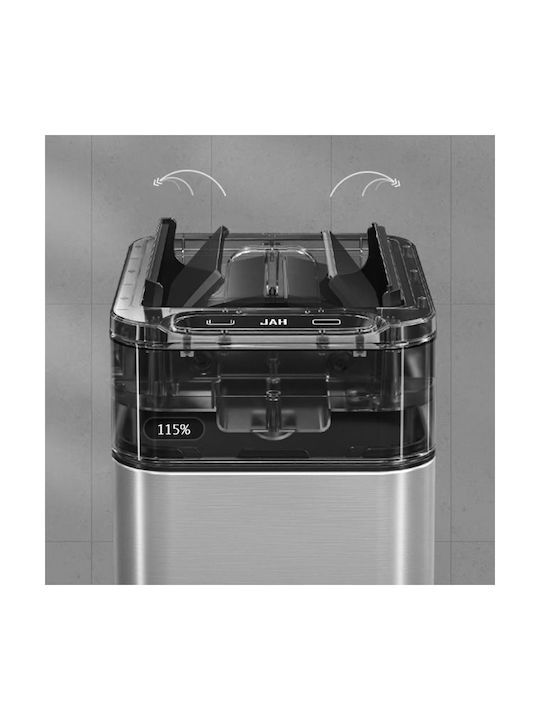 Delta Cleaning Waste Bin Waste made of Stainless Steel Silver 40lt 1pcs