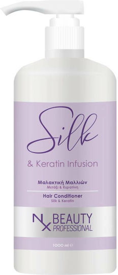 NX Beauty Professional Silk & Keratin Infusion Conditioner Reconstruction/Nourishment for All Hair Types 1000ml