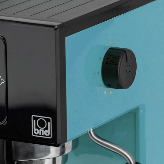 Briel A1 Μηχανή Espresso 1000W Πίεσης 20bar Τιρκουάζ