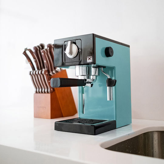Briel A1 Μηχανή Espresso 1000W Πίεσης 20bar Τιρκουάζ