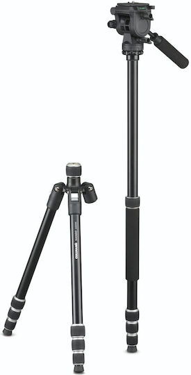 Cullmann Kamerastative Nando 560M Kit aus Aluminium mit Kugelförmiger Kopfart bis 142cm