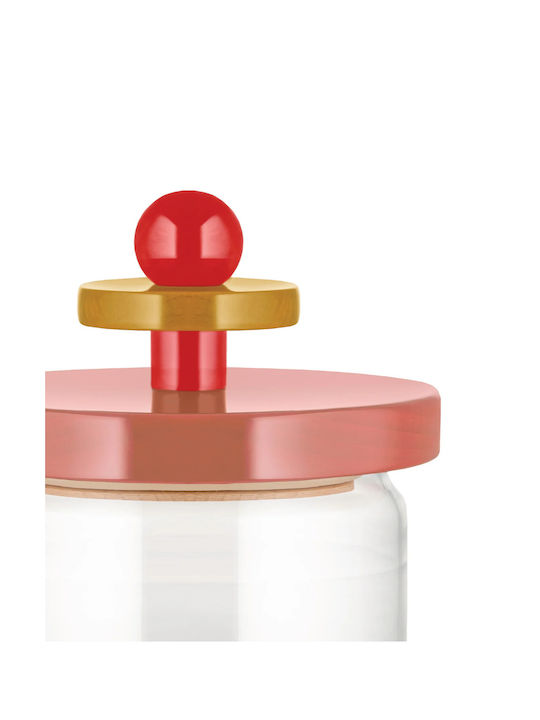 Alessi Βάζο Γενικής Χρήσης με Καπάκι Γυάλινο Ροζ 750ml