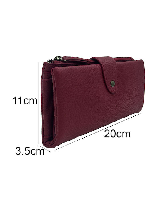 Gift-Me Large Fabric Women's Wallet Red